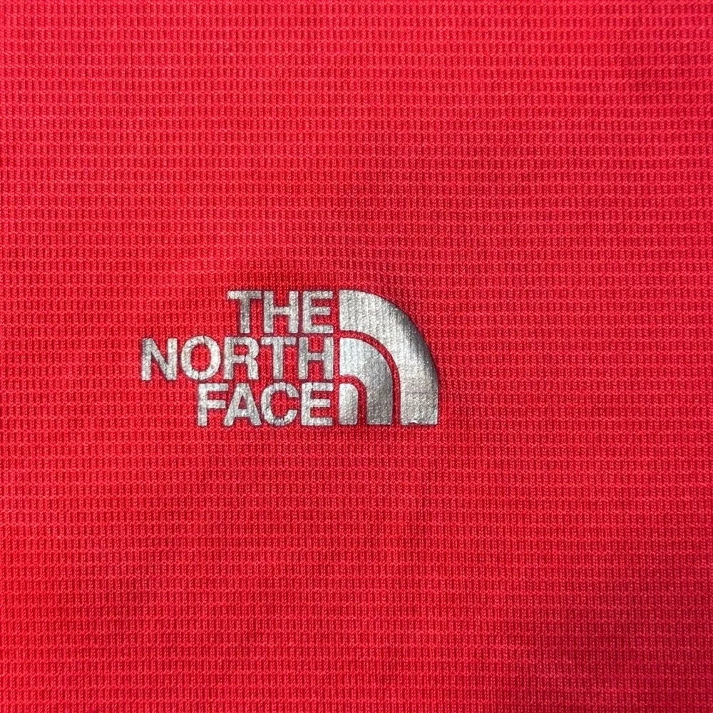 The North Face Pullover Mens LG Red VaporWick Quarter Zip Performance Hiking Top